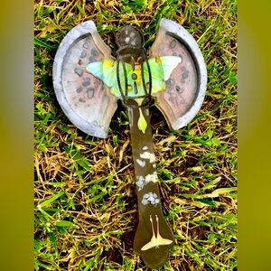 Handmade Viking Luna Moth trinket catch
